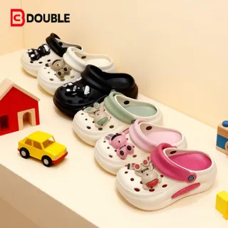 BBDOUBLE รองเท้ารัดส้นเด็ก BDK893 แต่งตัวติดน้องหมีน่ารัก พื้นมีกันลื่น สบาย Girls' sandals พร้อมส่งในไทย