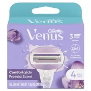 ยิลเลตต์วีนัสคอมฟอร์ดไกลด์ฟรีเซีย 4ชิ้น Gillette Venus Comfortgide Freesia Scent 4pcs. (4987176039408)