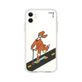 iPhone 11 Clear Case Poodle on Scooter (88528790006278852879447156)