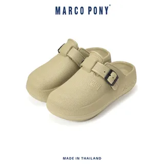 Marco Pony รองเท้าหัวโต รองเท้าแตะผู้หญิงแฟชั่น เพื่อสุขภาพ เบาสบาย ส้นหนา 6 ซม MH9029