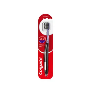[มี 2 แพ็คให้เลือก] แปรงสีฟัน คอลเกต อ๊อพติค ไวท์ เพอร์เพิล Colgate Optic White Purple Toothbrush