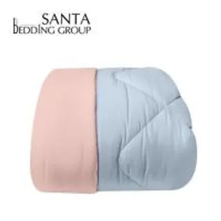 ผ้านวม SANTA BEDDING 100x90 นิ้ว สี LIGHT BLUE/PINK (1299795)