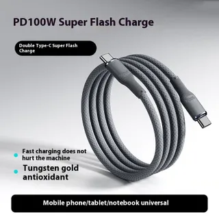 PD27W อุปกรณ์ Apple สายชาร์จสำหรับเร็วพร้อมดีไซน์ถักที่ทนทาน