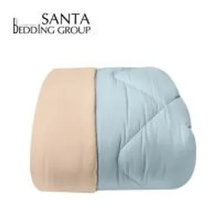 ผ้านวม SANTA BEDDING 100x90 นิ้ว สี LIGHT BLUE/CREAM (1299760)