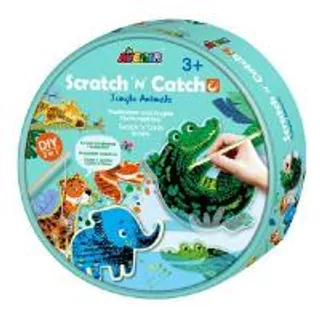 AVENIR ของเล่นเสริมพัฒนาการ Scratch N' Catch ชุดขูดสีรุ้ง 2in1 : ป่า (Jungle Animals) (1092527)
