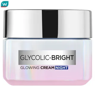 LOreal ลอรีอัล ปารีส ครีม ไนท์ ไกลโคลิค-ไบรท์ โกลว์อิ้ง 50 มล.