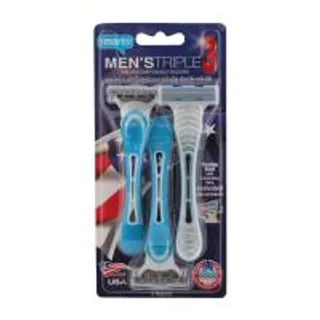 สมาร์ทเตอร์ชุดมีดโกนสำเร็จรูประบบ3ใบมีดหัวปรับขยับได้ 3ชิ้น Smarter Triple Blade Disposable Razors 3pcs. (8853474056613)