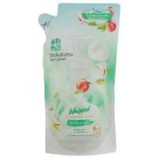 โชกุบุสซึวิปโฟมอาบน้ำโมโมลิฟรีฟิล 450มล. Shokubutsu Whipped Foaming Bath Momo Leaf Refill 450ml. (8850002038226)