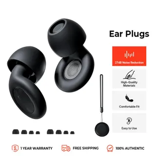 ที่อุดหูที่เงียบ/เงียบ ลดเสียงรบกวน นุ่มพิเศษ ใช้ซ้ำได้ ป้องกันการได้ยิน ซิลิโคนยืดหยุ่น เหมาะสำหรับการนอนหลับ ความไวเสียงรบกวน 8 เคล็ดลับในหัววัด XS/S/M/L ตัดเสียงรบกวนได้ 27dB และ NRR 14