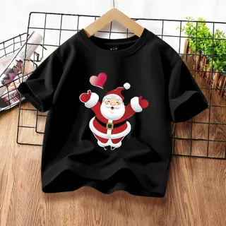 H927เสื้อเด็กแขนสั้งผ้านุ่มใสสบายฯ ลายคริสต์มาสสวยแฟชั่งได้ทั้งเด็กชายและเด็กหญิง**ปลีก-ส่ง