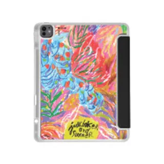 iPad Air6/7 13" 2025 (M2/M3) Clear Black Abstract Flower by Juli Baker (88528790839968852879007510)
