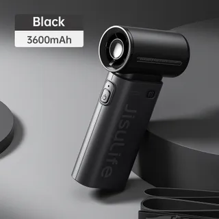 JisuLife LIFE 9 พัดลมแบบพกพาขนาดเล็ก พัดลมเจ็ทมินิ 5000 mAh เวลาทำงานนานถึง 18 ชั่วโมง USB พัดลมส่วนบุคคลแบบชาร์จไฟได้ 160 กรัมน้ำหนักเบาพิเศษ พัดลมมือพกพา พัดลมแบบพกพา พัดลมjisulifeของแท้