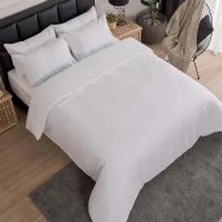 LUCKY MATTRESS ผ้าปูที่นอน ป้องกันไรฝุ่น Micro Touch ขนาด 6 ฟุต MC 010 สีขาว (MKP1390242)