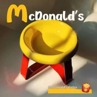 STAR FRUIT ชามน้ำดื่มสำหรับสัตว์เลี้ยงที่ดูดีป้องกันการงอป้องกันสุขภาพคอแมว