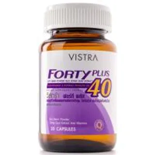 วิสทร้าฟอร์ทีพลัส 30แคปซูล Vistra Forty Plus 30capsules (8851515605363)