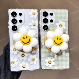 Magnetic Phone case suitable for Samsung S25 Ultra S24 Ultra S23 Ultra S25 FE S24 FE A56 A55 A54 fashion shock proof design with cute holder