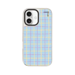 iPhone 16 Mirror Case MagSafe Yellow & Purple Stripes (88528799927178852879727128)