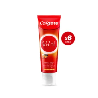 [มี 5 แพ็คให้เลือก] ยาสีฟัน คอลเกต อ๊อพติค ไวท์ โวลคานิค มิเนอรัล 100 กรัม Colgate Optic White Volcanic Mineral Toothpaste 100g