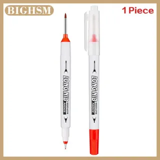 BIGHSM ปากกามาร์กเกอร์สองแฉก20มม. ปากกามาร์กเกอร์แบบเจาะรูลึกทำจากโลหะสำหรับห้องน้ำและงานไม้