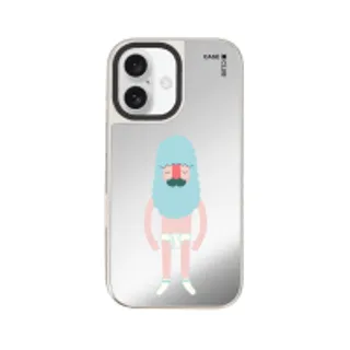 iPhone 16 Mirror Case MagSafe Moustache Man (88528799927178852879586596)