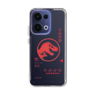 Oppo Reno 13 Clear Case Jurassic Red Map (88528796727018852879000054)