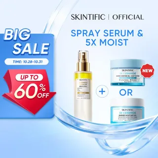 【HOT】SKINTIFIC Radiance Booster Serum Spray  & 5X Cream