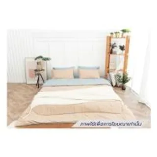 ชุดผ้าปูที่นอน 5 ฟุต (ชุด 6 ชิ้น) SANTA BEDDING สี LIGHT BLUE/CREAM (1292873)