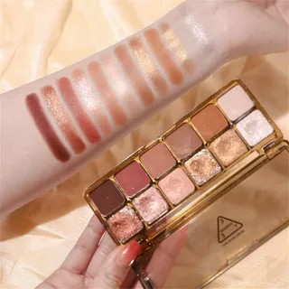 VARIVIDA จานอายแชโดว์ผิวด้าน BeautyIU เหมาะสำหรับมือใหม่เนื้อนุ่มด้านสวยงามและอุปกรณ์ดูแลสุขภาพพาเลตต์อายแชโดว์สีเอิร์ธโทนอายแชโดว์ส่องแวววาวผิวด้าน