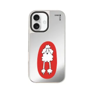 iPhone 16 Mirror Case MagSafe Red Circle Poodle (88528799927178852879447224)