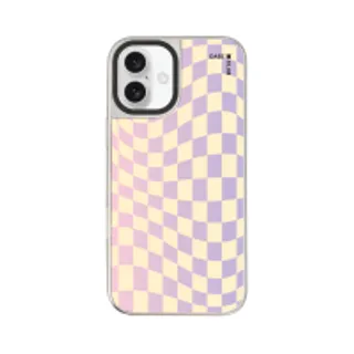 iPhone 16 Plus Mirror Case MagSafe Purple Gradient Grid (88528790960648852879782899)