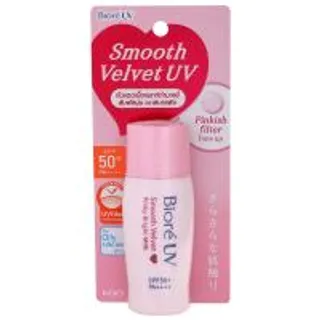 บิโอเรยูวีสมูทเวลเวทพิงค์กี้ไบรท์มิลค์SPF50 30มล. Biore UV Smooth Velvet Pinky Bright Milk SPF50 30ml. (4901301222817)